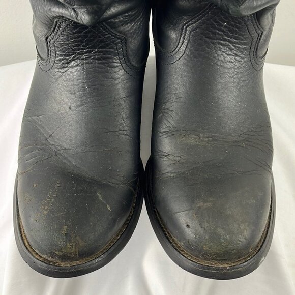 Ariat Men’s Black Leather Work Boots - Picture 4 of 14